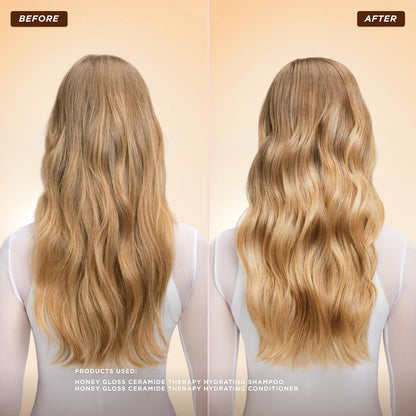 Gisou Honey Gloss Ceramide Therapy Hydrating Shampoo – Deep Cleanse, Hydration & Shine with Fermented Mirsalehi Honey