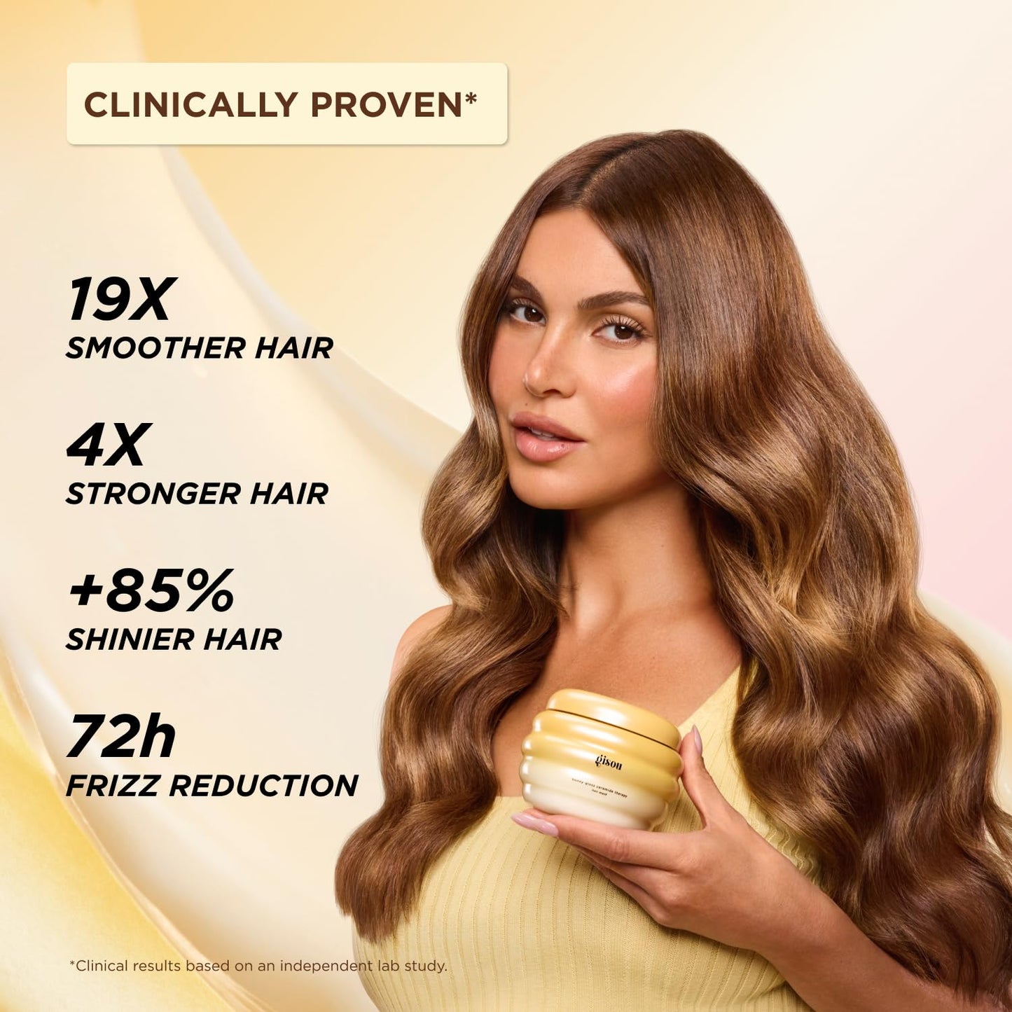 Gisou Honey Gloss Ceramide Therapy Hair Mask – Deep Hydration, Strength & Shine (7.8 oz)