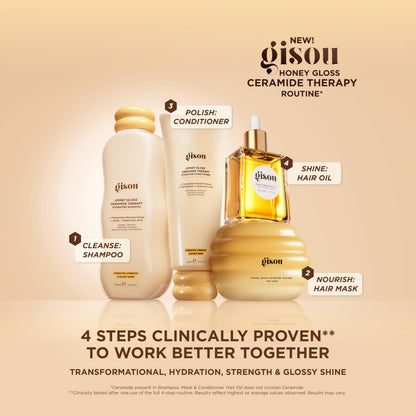 Gisou Honey Infused Hair Oil Mini – Hydration, Shine & Heat Protection (0.7 fl oz)