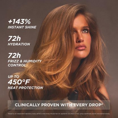 Gisou Honey Infused Hair Oil Mini – Hydration, Shine & Heat Protection (0.7 fl oz)