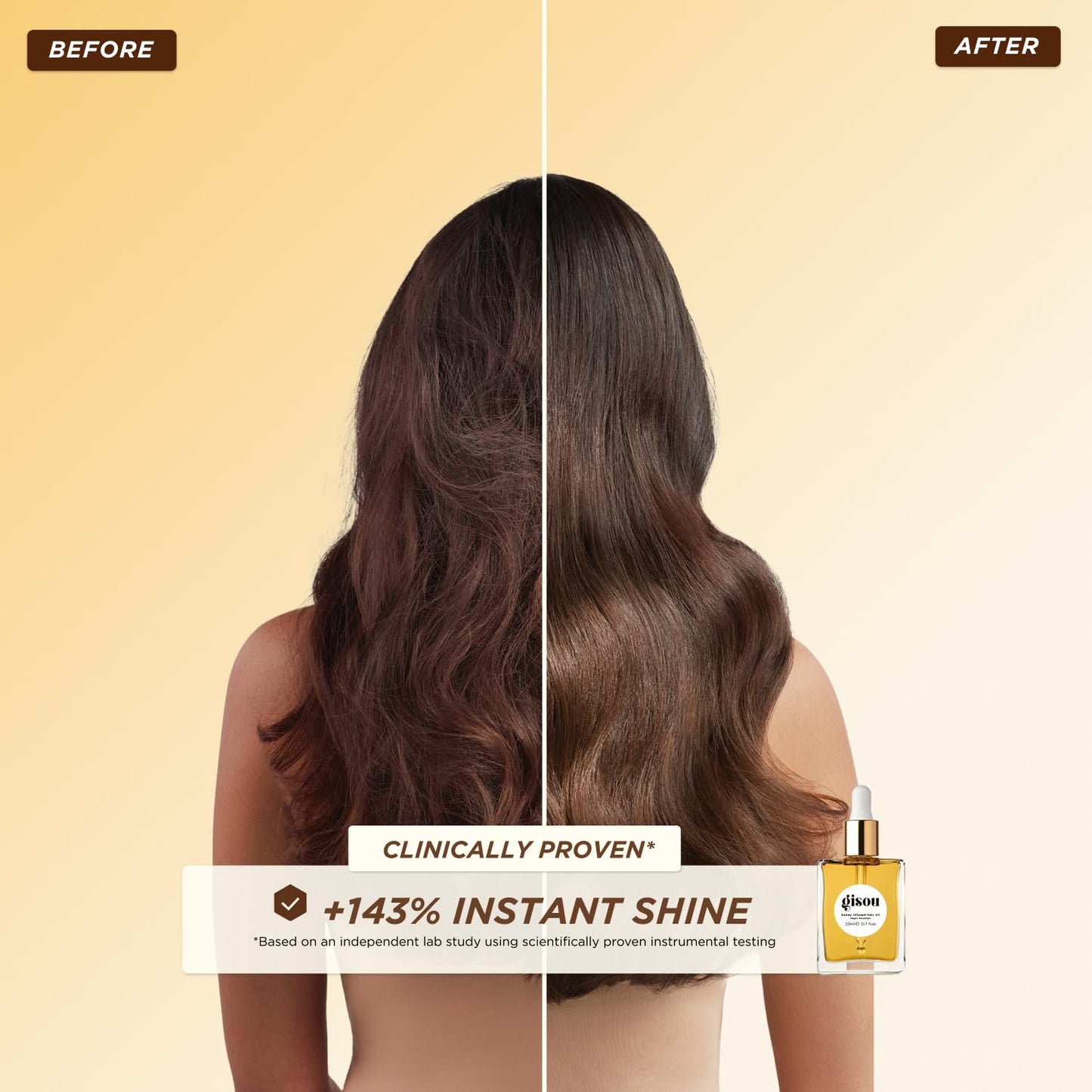 Gisou Honey Infused Hair Oil Mini – Hydration, Shine & Heat Protection (0.7 fl oz)