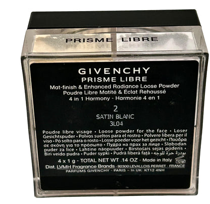 Givenchy Prisme Libre Loose Powder Harmony 4x1g – Satin Blanc #2 Matte Finish