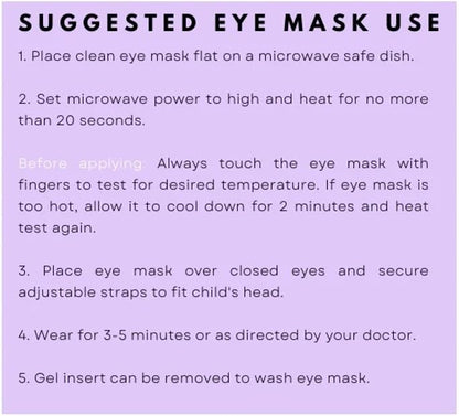 GlamBaby Eye Care: Unbearable Bump Eye Mask for Kids — Heat & Cooling Therapy