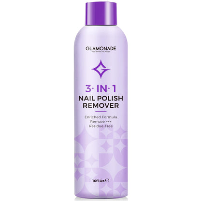 Glamonade Acetone Nail Polish Remover with Grape Seed Oil – 16 oz