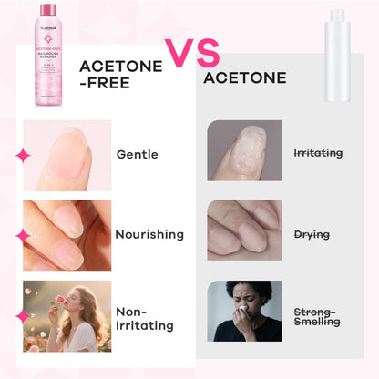 Glamonade Gel Nail Polish Remover – Non-Acetone Soak Off, Rose Seed Oil, 6 oz | Home Salon Essentials