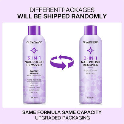 Glamonade Acetone Nail Polish Remover with Grape Seed Oil – 16 oz