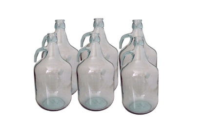 Glass Demijohn 5L 6 Pack Plain DIY Tool Accessory Home and Garden Use