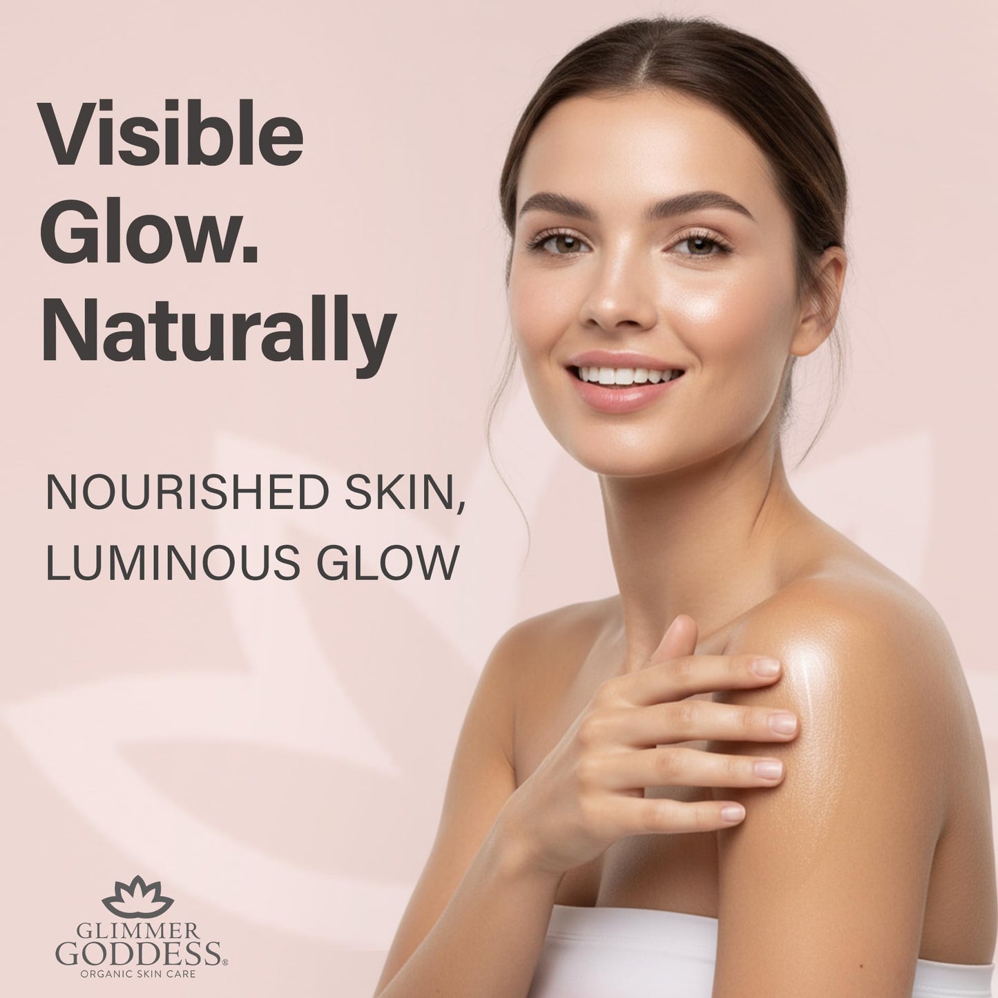 Glimmer Goddess Shimmer Body Butter - Organic Whipped Shea Hydration, Silky Glow Bronze Super 4 oz