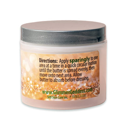 GLIMMER GODDESS Organic Whipped Body Butter – Gold Shimmer Level 3 | Deep Hydration & Radiant Glow | 4.0 oz