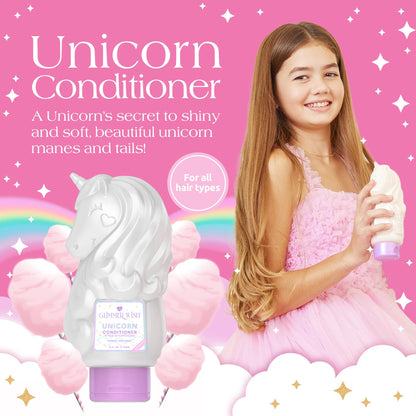 Glimmer Wish Unicorn Kids Conditioner – Paraben & Sulfate Free, Cotton Candy Scent, 12 Fl Oz