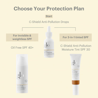 Glo Skin Beauty C-Shield Anti-Pollution Moisture Tint SPF 30 – 5W-Medium, 1.7 oz