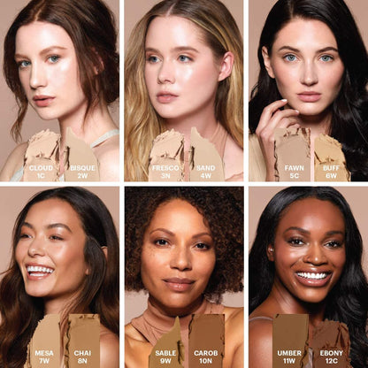 Glo Skin Beauty HD Mineral Foundation Stick – Hyaluronic Acid Hydration, Buildable Coverage & Contour (Chai 8N)