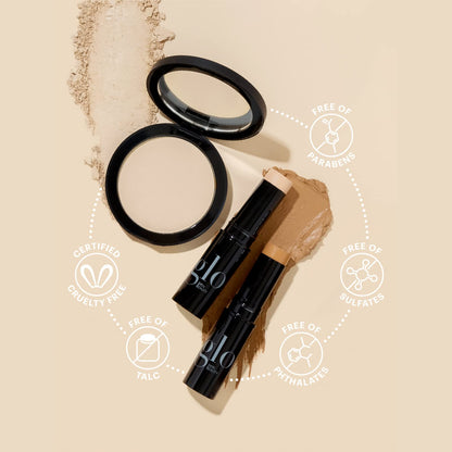 Glo Skin Beauty HD Mineral Foundation Stick – Hyaluronic Acid Hydration, Buildable Coverage & Contour (Chai 8N)