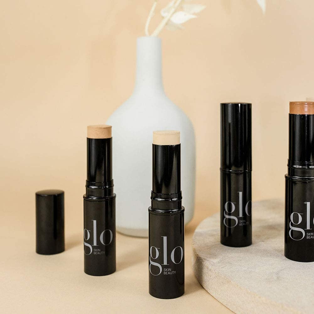 Glo Skin Beauty HD Mineral Foundation Stick – Hyaluronic Acid Hydration, Buildable Coverage & Contour (Chai 8N)