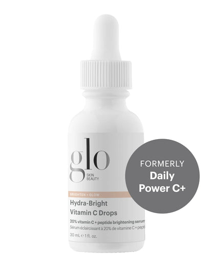 Glo Skin Beauty Hydra-Bright Vitamin C Drops — 20% Vitamin C + Peptide Brightening Serum
