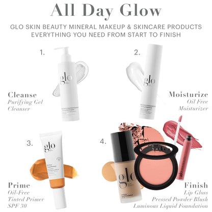Glo Skin Beauty Luminous Liquid Foundation SPF 18 (Caramel) | Dewy Finish, Sheer to Medium Coverage