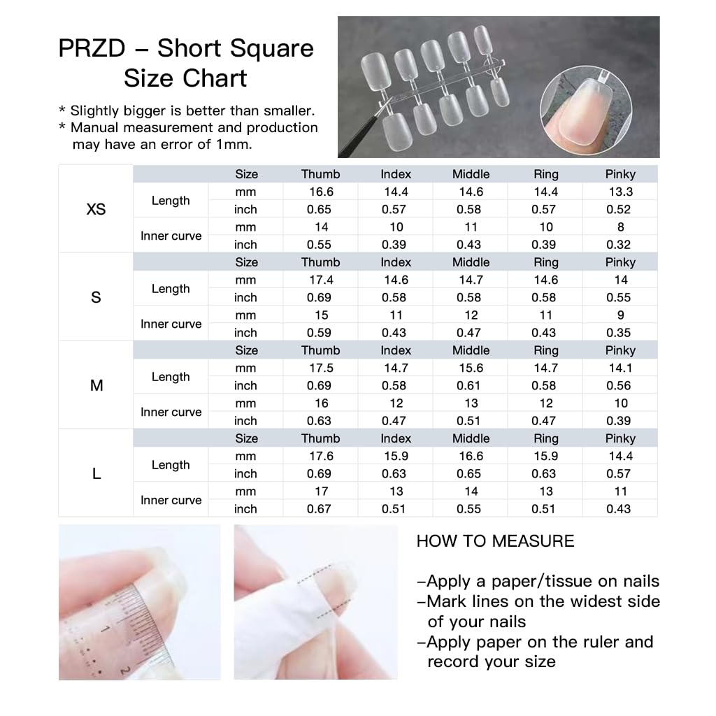 GLORS Purely Handmade Press On Nails | Mica Love Shell Piece — Short Square 10 Pcs