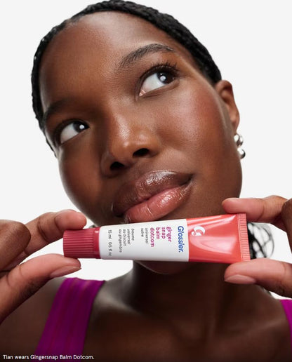 Glossier Balm Dotcom Gingersnap – 15 ml / 0.5 fl oz | Hydrating Lip Balm with Toasted Taupe Tint