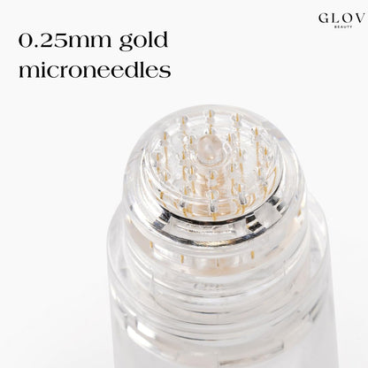Glov Beauty Micro Infusion Hair Renewal Kit – 0.25mm Gold Derma Stamp & Hyaluronic Acid Serum