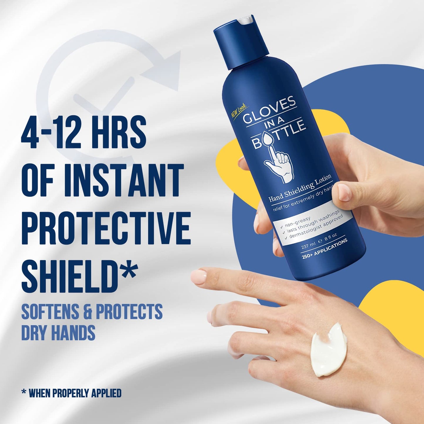 Gloves In A Bottle Shielding Lotion - 6-Pack with Dispenser for Dry Skin (8 oz)
