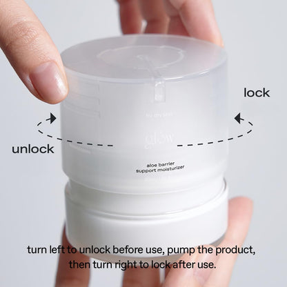 glow aloe barrier moisturizer | soothing hydration for sensitive skin | ceramide NP & niacinamide + aloe vera