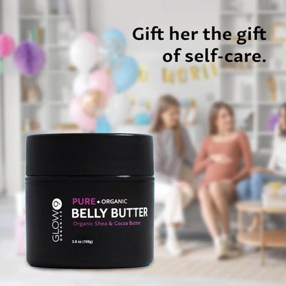 Glow Organics Belly Butter for Pregnancy – Deep Hydration, Fragrance-Free & Pregnancy-Safe