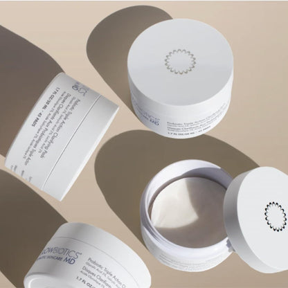 Glowbiotics Probiotic Triple Action Clarifying Pads – 5% Glycolic, 2% Lactic, 2% Salicylic, 60 Pads