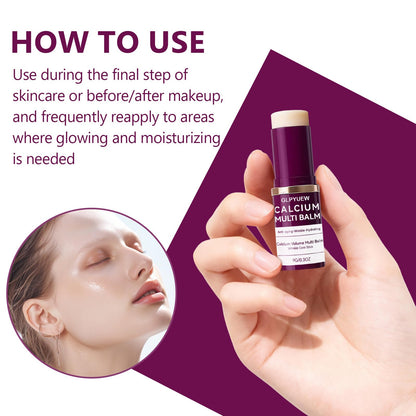 GLPYUEW Calcium Multi Balm – Korean Collagen Moisturizing Stick for All Skin Types
