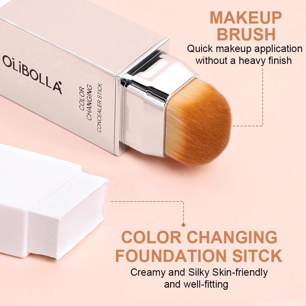 GLSFACE Color-Changing Foundation Stick | Light to Medium Coverage, Matte Finish