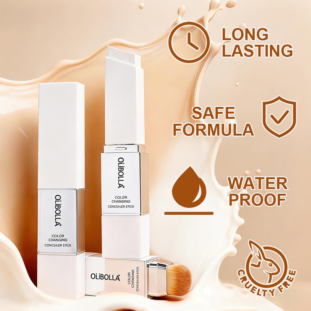 GLSFACE Color-Changing Foundation Stick | Light to Medium Coverage, Matte Finish