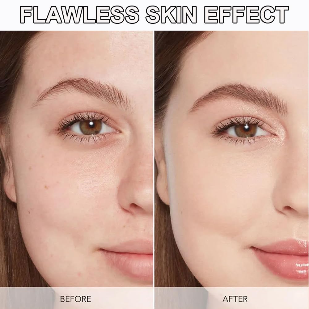 GLSFACE Color Changing Foundation Stick – Light to Medium Coverage, Matte Finish, Dual-Ended Brush, Waterproof