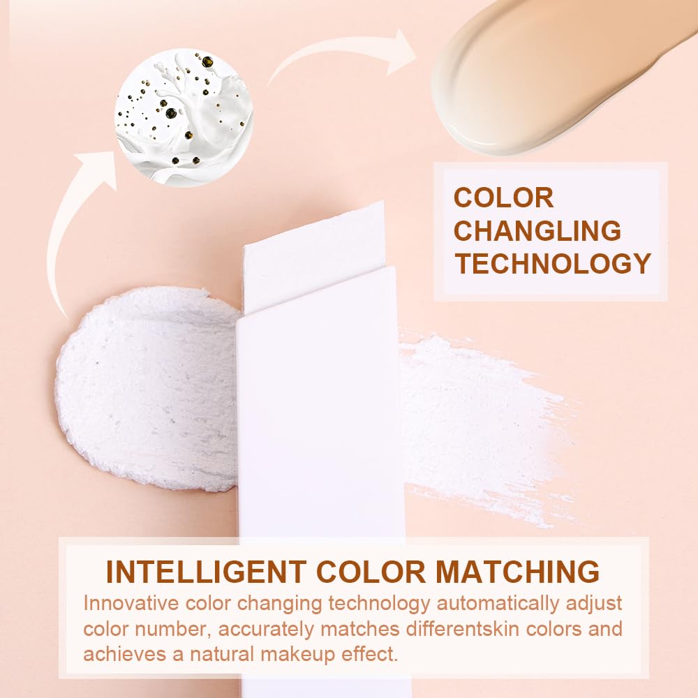 GLSFACE Color-Changing Foundation Stick | Light to Medium Coverage, Matte Finish