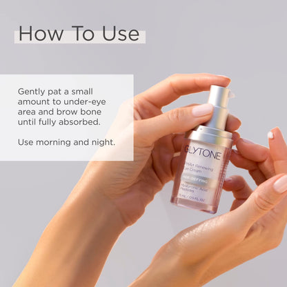 Glytone Age-Defying PHA+ Renewing Eye Cream | Puffiness, Dark Circles & Wrinkles | 0.5 Fl Oz
