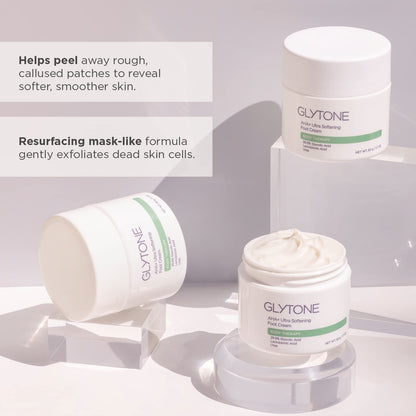 GLYTONE AHA+ Foot Cream for Dry, Cracked Feet | Exfoliate, Hydrate & Retexturize