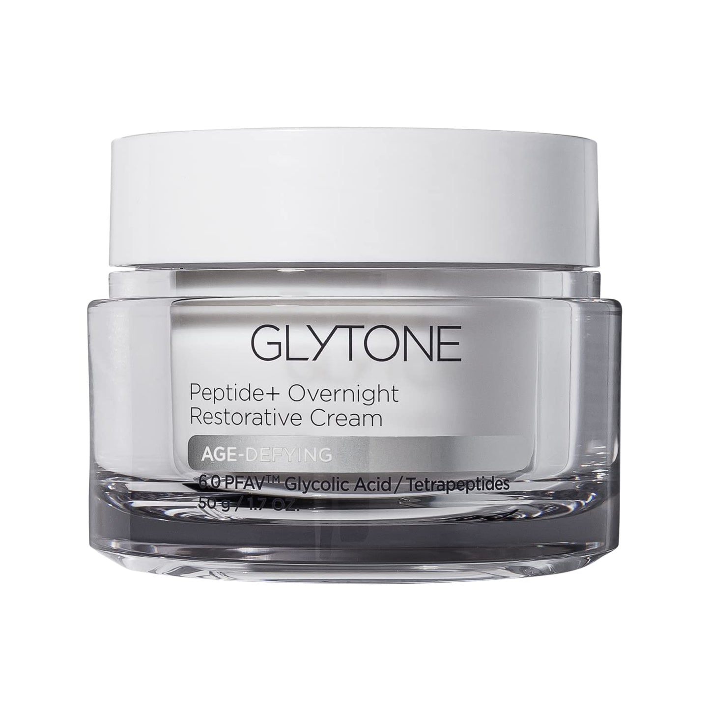 GLYTONE Peptide+ Overnight Restorative Cream – Fragrance-Free Night Moisturizer for Firm, Hydrated Skin