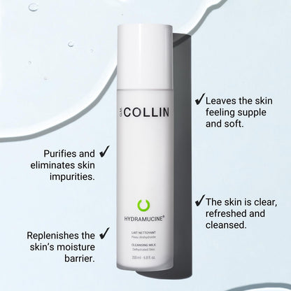 G.M. COLLIN Hydramucine Cleansing Milk | Gentle Dehydrated Skin Face Wash | Purify & Remove Makeup