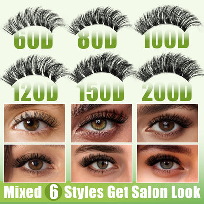 Gmagictobo Lash Clusters Kit – 430Pcs DIY Cat Eye Extensions (80D-200D) with Bond, Seal, Tweezers