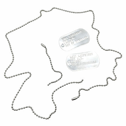 'GOD OF MISCHIEF' LOKI Military Dog Tags - Cosplay Costume Prop Replica - Stainless Steel Chains Included