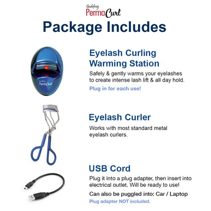 Godefroy PermaCurl Eyelash Curler Warming Station – USB-Powered Lash Curling