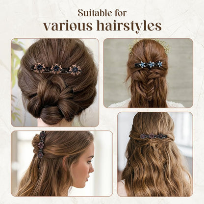Godmifa Sparkling Crystal Stone Braided Hair Clip – 2026 Rhinestone Hair Accessory