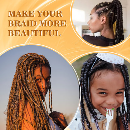 Goiple Strong Hold Braiding Gel for Twists, Locs & Edges – Includes Magnetic Pin Wristband & Braiding Tools