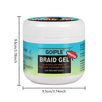 Goiple 16 oz Braiding Gel – Extra Hold for Twists, Locs & Braids, Tea Tree