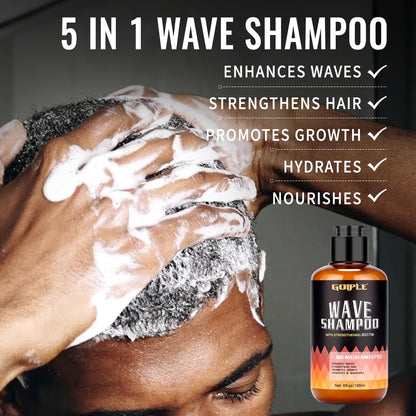 Goiple Natural Wave Pomade – Strong Hold, Easy Wash, 360 Wave Training for Black Men