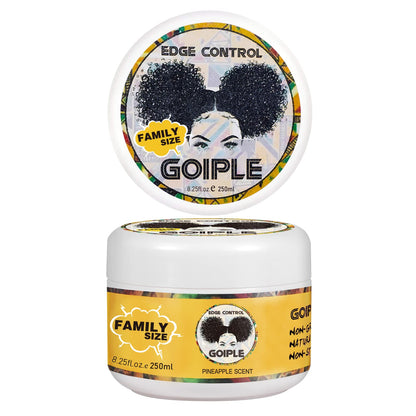 Goiple 8.25oz Edge Control Wax - Pineapple, Non-Greasy, Extreme Hold, Water-Based