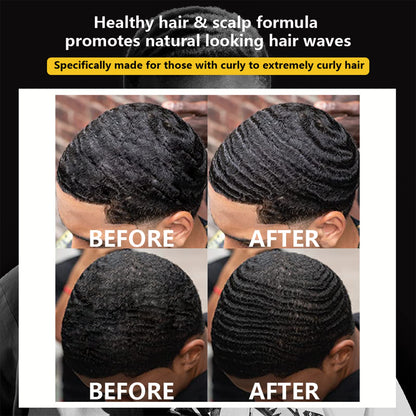 Goiple Natural Wave Pomade for Men – Strong Hold, Easy Wash Kit (Pomade + 2 Brushes + Durag)