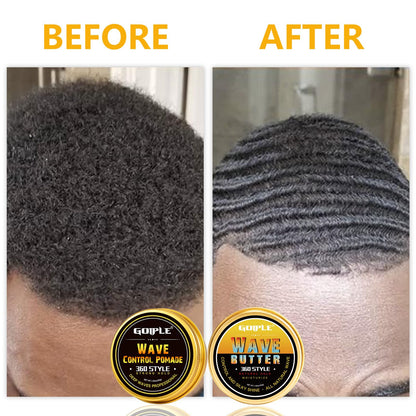 Goiple 360 Wave Shampoo & Strong Hold Pomade Kit for Men