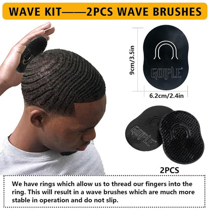 Goiple 360 Wave Shampoo & Strong Hold Pomade Kit for Men