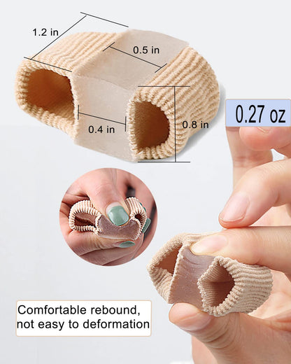 Golbylicc Bunion Toe Separators – Gel Toe Spacers for Overlapping Toes (4 Pack)