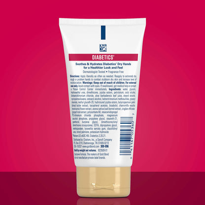 Gold Bond Diabetics' Dry Skin Relief Hand Cream – 2.4 oz Aloe Hydration