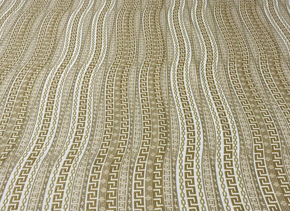Gold Geometric Lurex Fabric by the Metre